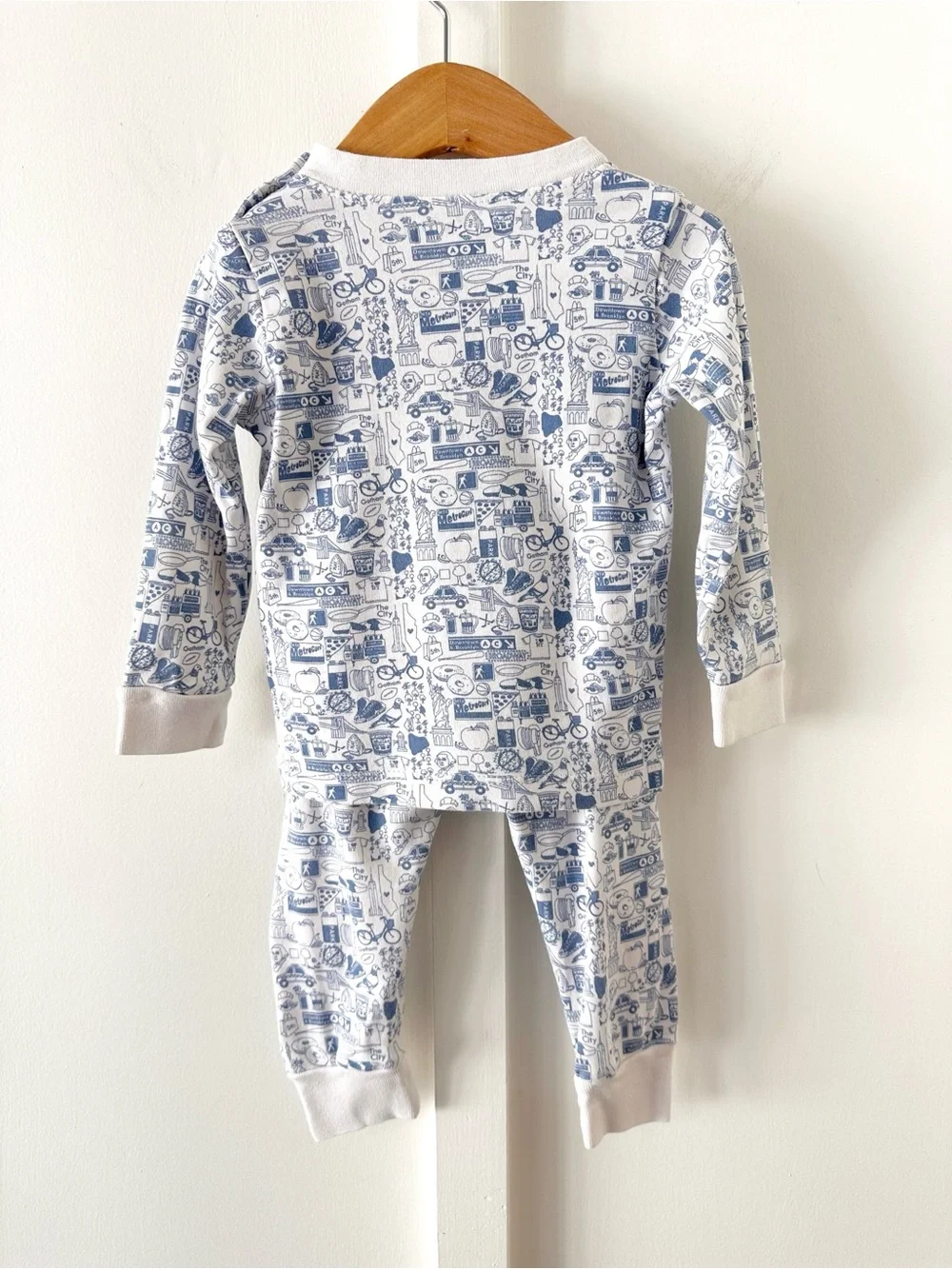 JOY STREET blue NYC pajama set